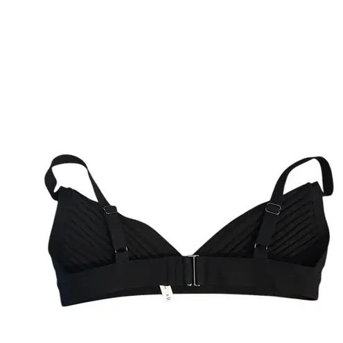 Babaton Black Sculpt Knit Ribbed Bralette