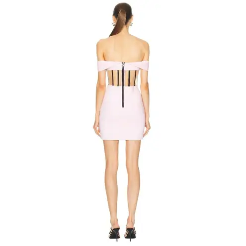 RTA For FWRD Evie Mini Dress in Festive Pink Medium New Womens Corset Party