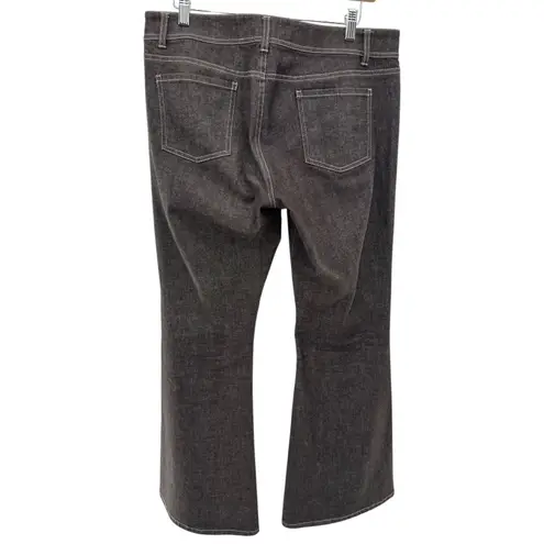 Lafayette 148 New York Petite Brown Flare Leg Jeans Size 10 Denim Pants