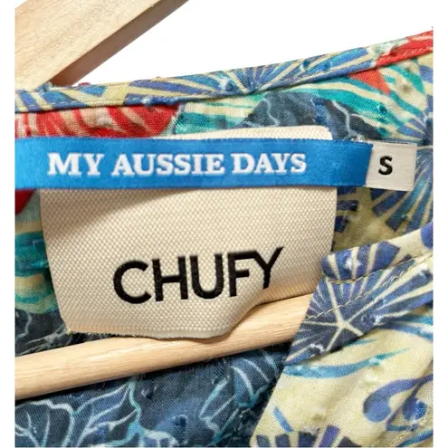 Chufy Jaro Pintuck Top Juro Blue Size Small