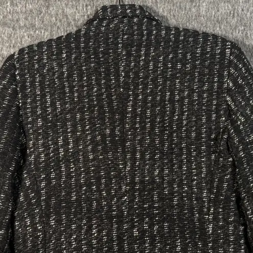 Harvé Benard by Benard Holtzman Women's Black White Tweed Blazer Jacket Size 8