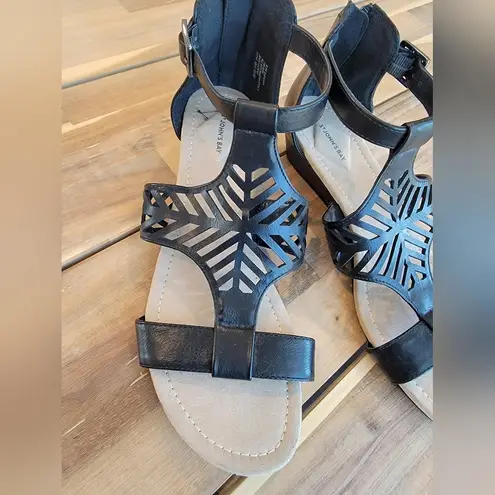 st. john's bay St. John’s Bay Dress Sandals Black Size 8.5