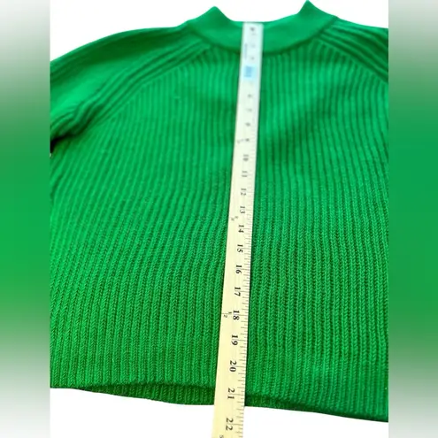Club Monaco Women's Green Chunky Knit Pullover Sweater Size M
