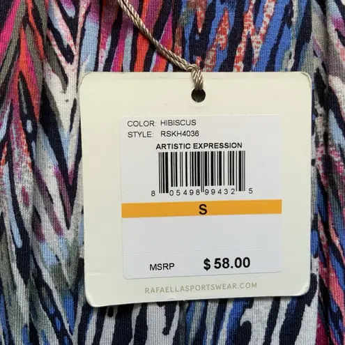 Rafaella Artistic Expression Long Sleeve Abstract Print Top Size Small NWT