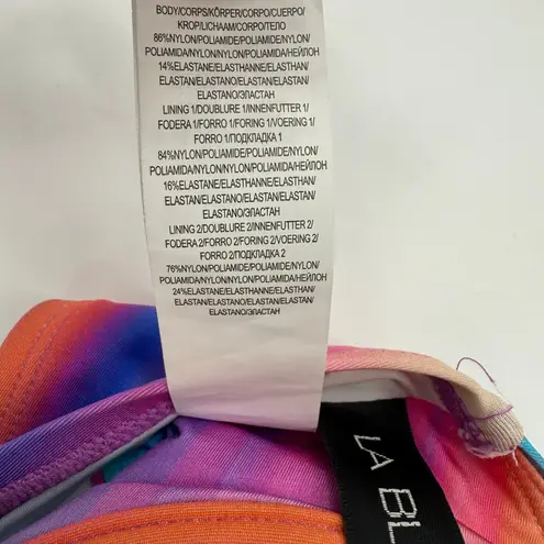 La Blanca Bikini Top Size 10 NEW Sunset Shores Over The Shoulder Underwire NWOT