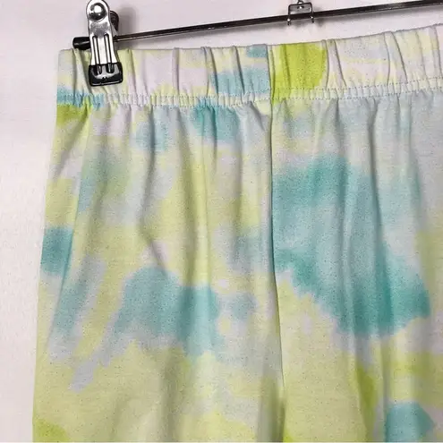 Ideology Green & Blue Tie Dye Tapered Jogger Sweatpants M