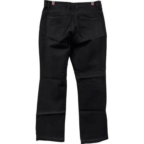 Faconable Women's Size 12 Black Jeans Cotton Spandex Slim Fit Solid