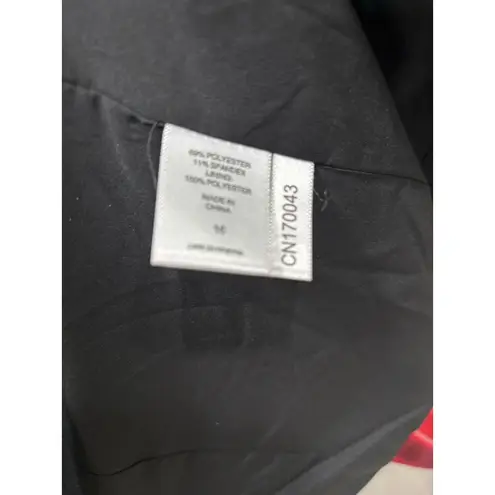 Women's New York & Company Blazer Size 16 Double Breasted Red Plaid