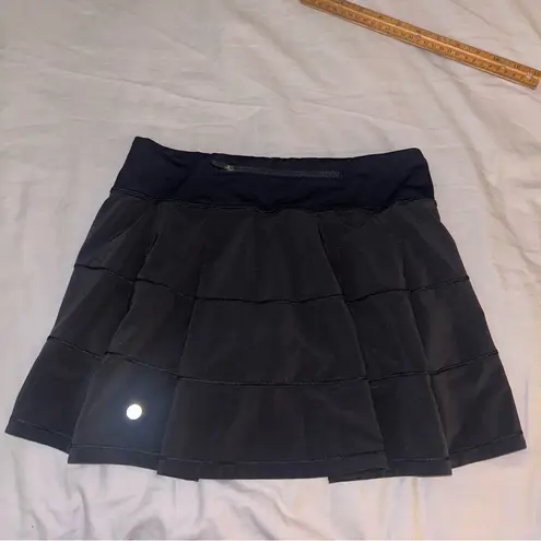 Lululemon  4 Pace Rival Skirt Black, Mini Skorts Has Shorts Underneath