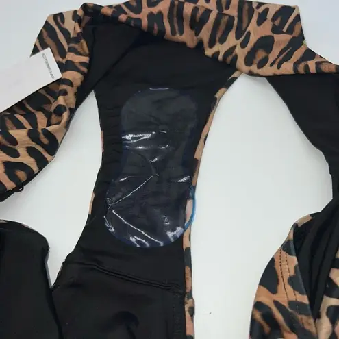 Swiminista Fabulous High Waist Bikini Bottom In Leopard Size XL