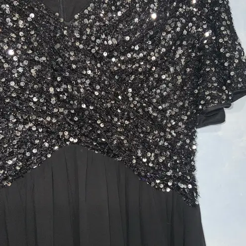 Black & Silver Sequins A