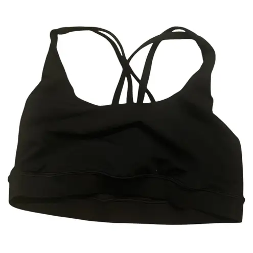 Lululemon  Energy Bra *Medium Support, B–D Cups Hideaway Black 6
