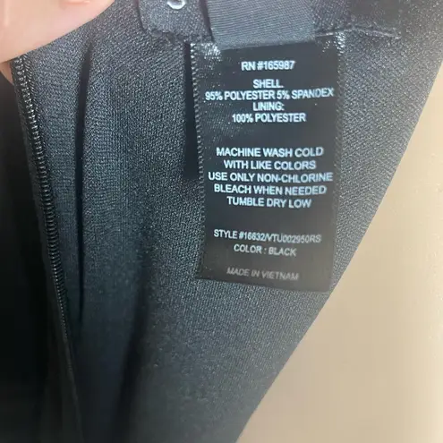 Enfocus Studio En Focus Studio Black Puff Sleeve A-Line Dress Size 10 Knee Length