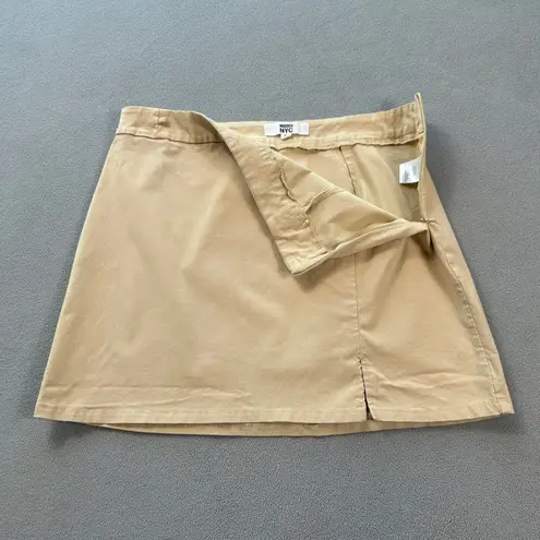 Madden NYC Mini Skirt Womens XL Tan Khaki A