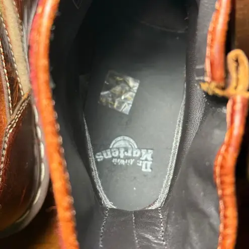 Dr. Martens  Pendleton Biker Boots Leather Aztec Grunge Edgy Feminine Women 8