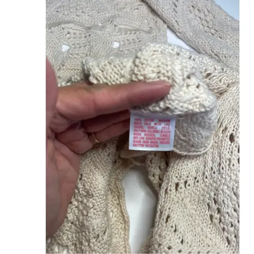 Mossimo Supply Co Cream Shrug with Asymmetrical Hem Size M