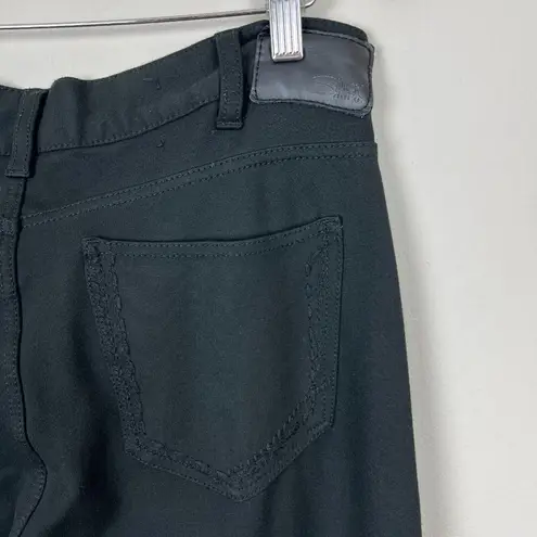 Silver Jeans Aiko Mid Rise Super Skinny Pants Women 32 Black Knit Super Stretch