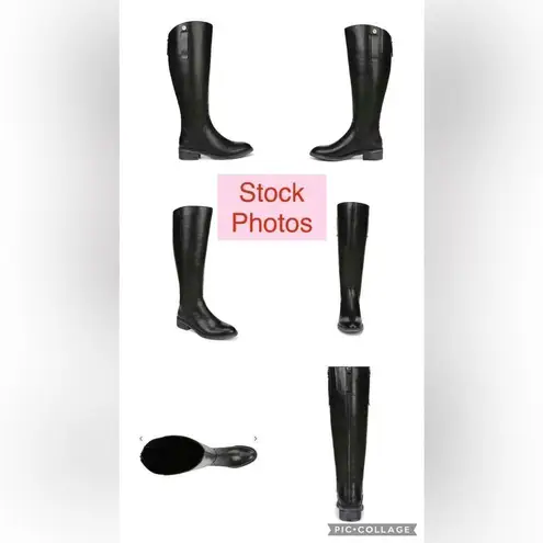 Franco Sarto  Women’s Black Rounded Toe Becky Wide Calf Knee High Boots- Size 6M