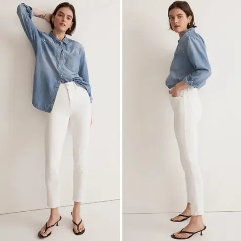 Madewell NEW  Stovepipe Jeans in Pure‎ White, 24