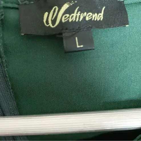 Wedtrend Women's 1950s Vintage Audrey Hepburn Cocktail Swing Dress L Green Size L