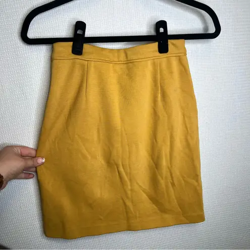 Boden | Mustard Yellow Pencil Mini Skirt for Casual Work 2R Size 2