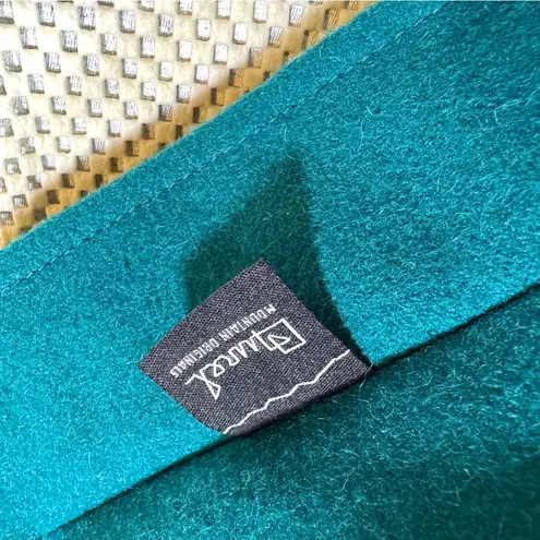 Burel Factory Mountain Originals Wool Teal Blue 3D Birds Tote Bag