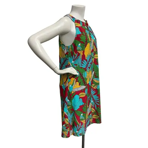 B Skinz Women's M Hawaiian Parrot Colorful Sleeveless Keyhole A