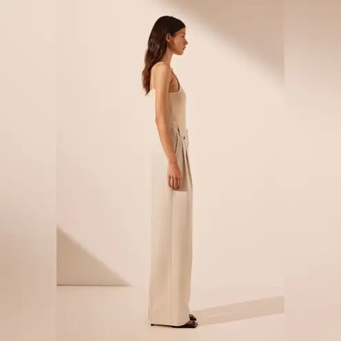 Shona joy NWT Irena High Waisted Tailored Pant Bone Womens Size 10