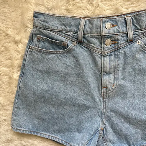 Madewell Shorts The Momjean in Essen Wash: Yoke Edition High Rise 100% Cotton 27