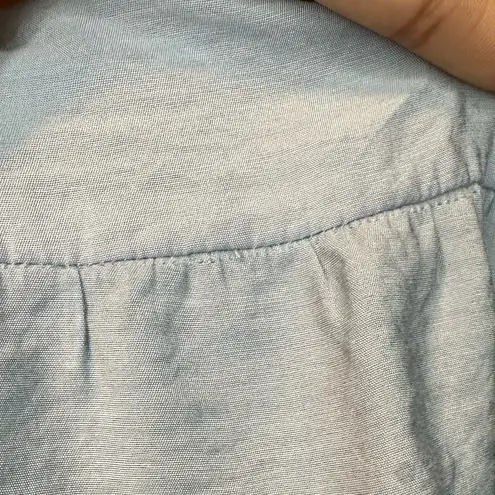 GESTUZ Lazziagz Long Smocked Tiered Fairy Feminine Ruffle Midi Dress Sz 40 Blue