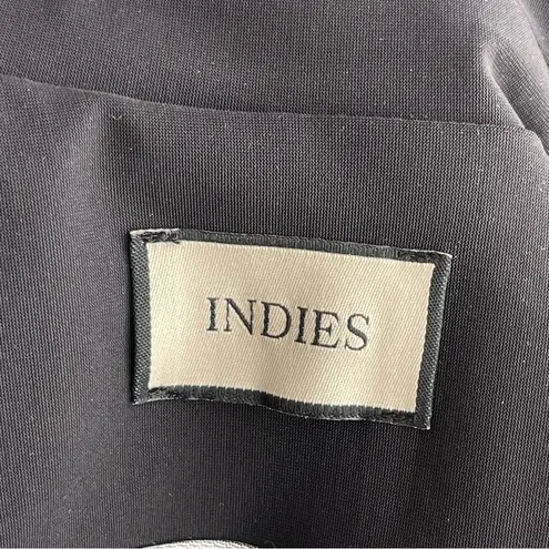 INDIES Crop Moto Bike Jacket Women’s Size 38 US S Black