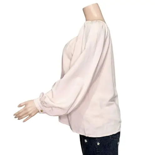 EMERSON FRY Frances Blouse, Shell Pink Linen, Medium