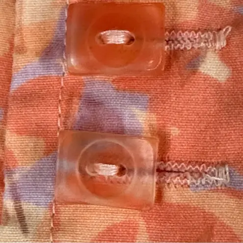 JH Collectibles Pastel Multi Floral Botanical Womens Shirt Set MP Orange Size undefined