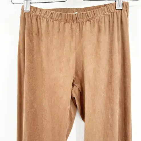 Prómesa Promesa Womens Brown Faux Suede Western Fringe Bell Bottom Flare Pants Size S