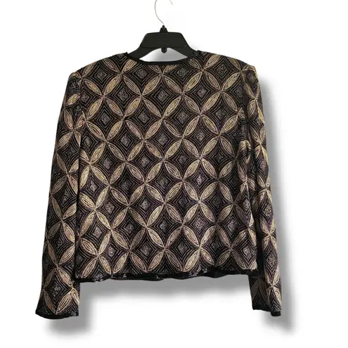 Papell Boutique Vintage Evening beaded cardigan jacket