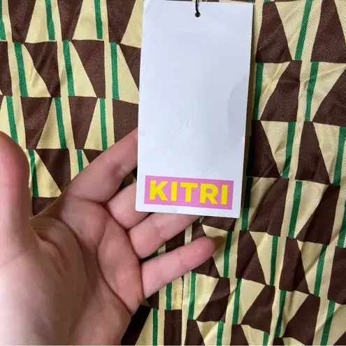 New KITRI Savannah Chocolate Tile Midi Dress sz US 2