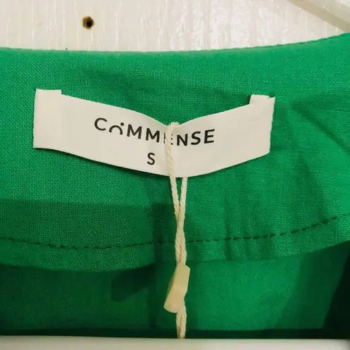 Commense Women's Oversized Linen Tied Two Piece Pants Set Green Size Small NWT - Image 14