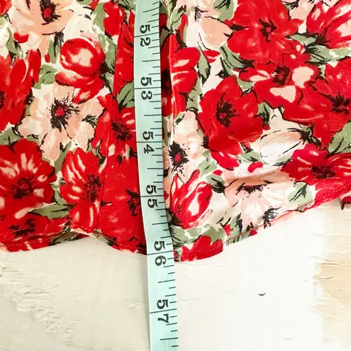 Rixo Evie Silk Floral Belted Midi Dress Size Small