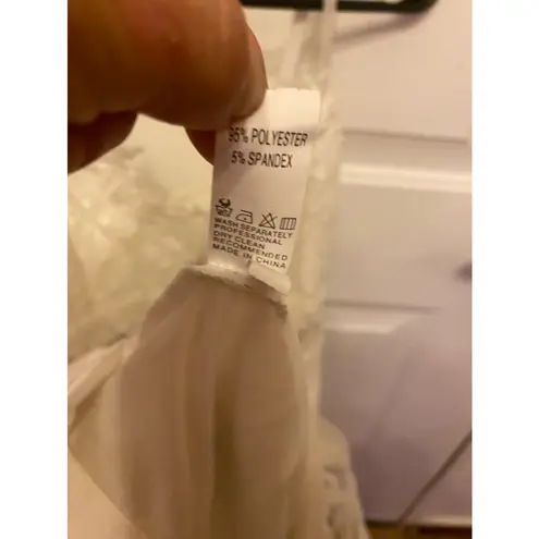 Boutique white lace dress with mesh insets size 2XL