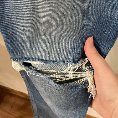 GRLFRND Naomi High Rise cropped distressed Jeans in I will survive wash size 29