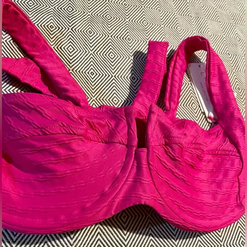 l*space L* - Chain Link Camellia Bikini Top | Bougainvillea - NWT - XL | $119 - Image 6