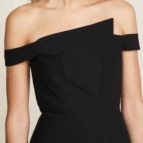 Black Halo Women's Eve La Reina Gown Black Formal Elegant Black Tie Chic Size 0