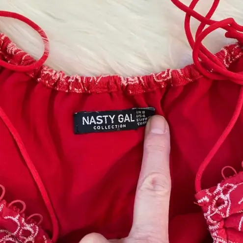 Nasty Gal red Shift Dress