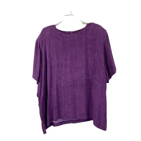 Dena Lauren Women's Violet Casual Set Purple Size XXL