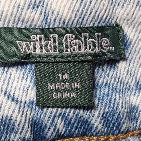 Wild Fable NWOT  LT ACID WASH HIGHEST RISE -LINE -SHORTS SIZE 14 thumbnail 5