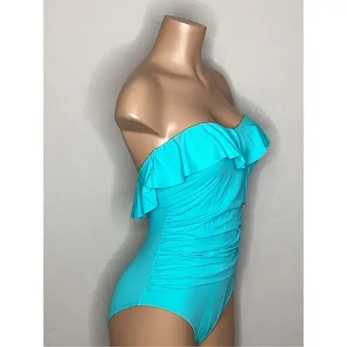 Bleu Rod Beattie New. ruffle one piece. Size 4. Retails $125