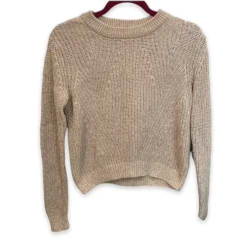 H&M  Basics Oatmeal Sweater Crew EUC XS