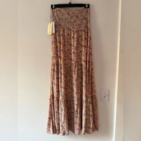 Nation Ltd NWT Kira 70s Maxi Dress in Flower Power Retro Floral Size Small