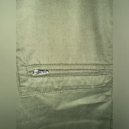 Maje Wide Leg Belted 100% Cotton Green Cargo Pants NWT Skze 36 (US SMALL)