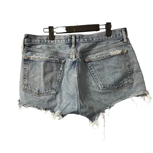 AGOLDE  PARKER DENIM DISTRESSED SHORTS